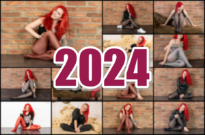 Wandkalender 2024 - Happy Strumpfhosen 2024 (Querformat)